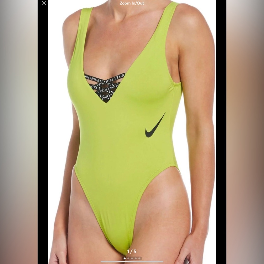 Nike Atomic Green Bathing Suit, Size XS